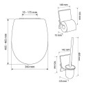 Pack ARIANE + porte-balai + porte-papier feng-shui soft system Réf. 7PA114708