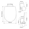 Pack ARIANE + porte-balai + porte-papier feng-shui soft system Réf. 7PA114708