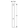 Kit d'adaptation AquaClean pour Monolith habillage latéral, aluminium brossé réf. 131102TA1