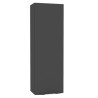 Niche haute Alterna Plénitude 1 porte 2 tablettes hauteur longueur 90cm largeur 30cm profondeur 20cm Gris caviar version droite