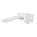 Mitigeur lavabo mural TABULA 2 trous saillie 18 Cm Whitemat Réf. TA25724