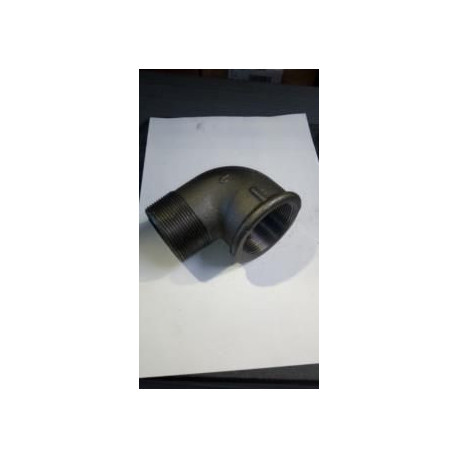 Coude 90° fonte malléable noir 92 mâle-femelle 50x60 réf.092050N