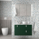 Meuble 90 porte gauche UNIIQ L.89,7 x H.54 x P.45 cm finition royal green  Réf.83105