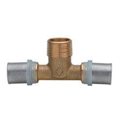 Té mâle Altech 20x3/4x20 (x2) pour tube multicouche