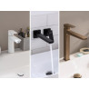 Mitigeur de lavabo Metropol 260 - poignée manette - bonde push-open - finition bronze brossé Réf. 32512140