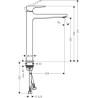 Mitigeur de lavabo Metropol 260 - poignée manette - bonde push-open - finition bronze brossé Réf. 32512140