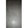 Té PVC transparent pour tube d'évacuation de condensat diamètre 16, 18 et 20 réf. 0025GT