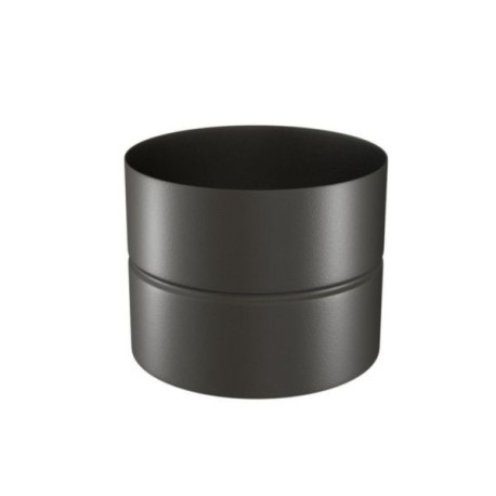 Tuyau rigide email noir raccord noir mat 12 cm d 139 réf. 344125