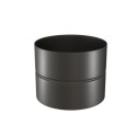 Tuyau rigide email noir raccord noir mat 12 cm d 139 réf. 344125