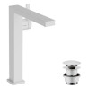 Mitigeur lavabo 240 Tecturis E Fine CoolStart, bonde Push-Open Blanc mat Réf. 73070700