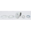 Coude adaptateur ventouse 60/100 a 80/125 - 90d Réf. 074303