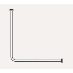 Rail en U, 1200 x 1120 x 1200 mm, pour receveurs de 1200 x 1200 mm, Réf. 24009