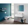 Bidet suspendu ONOVO 36x56cm en porcelaine, avec trop-plein, blanc réf. 54600001