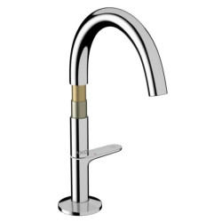 Mitigeur lavabo AXOR ONE Select 170 , bonde Push-Open Bronze brossé Réf. 48020140