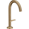 Mitigeur lavabo AXOR ONE Select 170 , bonde Push-Open Bronze brossé Réf. 48020140