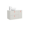 Meuble 90 porte droite UNIIQ L.89,7 x H.54 x P.45 cm finition nata  Réf.24605