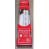 Barres d'appui à poignée ergonomique AKW INTERNATIONAL coudées à 135° blanc réf. 01640WH-LS
