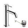 Mitigeur de lavabo 110 Tecturis S CoolStart avec tirette et vidage, Chrome Réf. 73314000