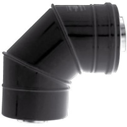 Coude concentrique BIOTEN 87 inox/galva D 100 / 150 réf. 470910