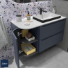 Coquette alliance 1 porte curve largeur 30 cm finition night blue réf : 97036