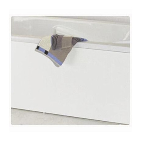 Façade de baignoire largeur 180 16 mm hydrofuge mélaminé blanc 4 chants minces hauteur 535+vérins réglables - COMPLI'S réf. B10G22180H