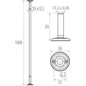 Tube droit de 100 cmréf réf. 004023