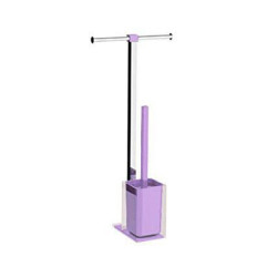 Ensemble porte papier et balai wc lilas réf. RA327900000