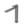 Mitigeur lavabo TABULA haut avec vidage Up & Down Métal Brossé Réf. TA22277