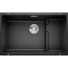 Cuve à intégrer sous plan en SILGRANITPuraDur BLANCOSUBLINE 700 U Level 1 Cuve sans égouttoir vidage 90 mm InFino manuel et siphon couleur anthracite garantie 10 ans Réf. 523538