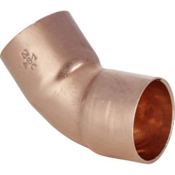 Coude cuivre 5041 petit rayon 45° femelle femelle D 22 ALTECH (Sachet de deux éléments)