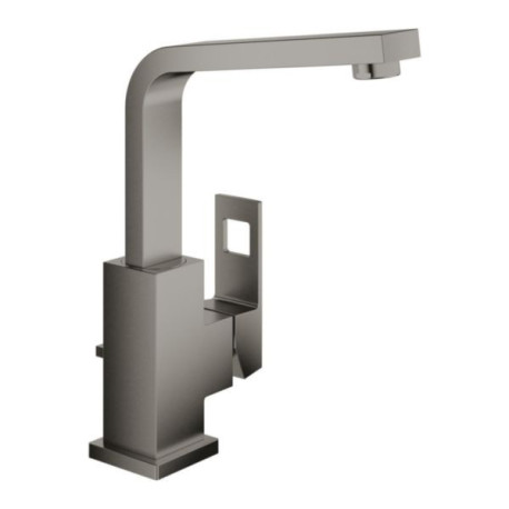 Mitigeur monocommande lavabo taille L Eurocube Hard Graphite brossé Réf. 23135AL0