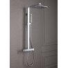Colonne de douche thermostatique Strayt chrome réf. E98321-CP