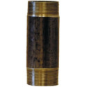 Mamelon 530 tube soudé filetage conique longueur 100mm noir D80x90 réf 530080100N