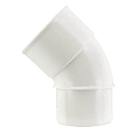 Coude simple male femelle 45° diamètre 50mm blanc Réf. UCJ4B