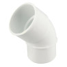Coude simple male femelle 45° diamètre 50mm blanc Réf. UCJ4B