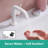 Mitigeur lavabo 110 Tecturis S Fine CoolStart sans tirette ni vidage Blanc mat Réf. 73321700
