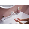 Mitigeur lavabo 110 Tecturis S Fine CoolStart sans tirette ni vidage Blanc mat Réf. 73321700