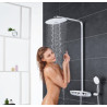 Colonne de douche avec mitigeur thermostatique Rainshower System SmartControl Duo 360 Blanc 26250LS0