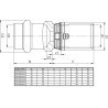 Raccord passerelle cuivre (profil V) - MultiSKIN (profil TH) Cu16 - Skin 20x2 (x2) Réf. 7871W2016