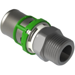 Manchon droit, filetage mâle cylindrique 20x2 - 1/2 cyl (x2) Réf. 7243CW2012