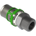 Manchon droit, filetage mâle cylindrique 20x2 - 1/2 cyl (x2) Réf. 7243CW2012