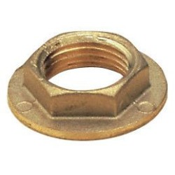 Contre-écrou 6 pans à plateau laiton 8360L Laiton diamètre : 33x42 réf. 2161