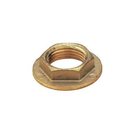 Contre-écrou 6 pans à plateau laiton 8360L Laiton diamètre : 33x42 réf. 2161