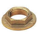 Contre-écrou 6 pans à plateau laiton 8360L Laiton diamètre : 33x42 réf. 2161