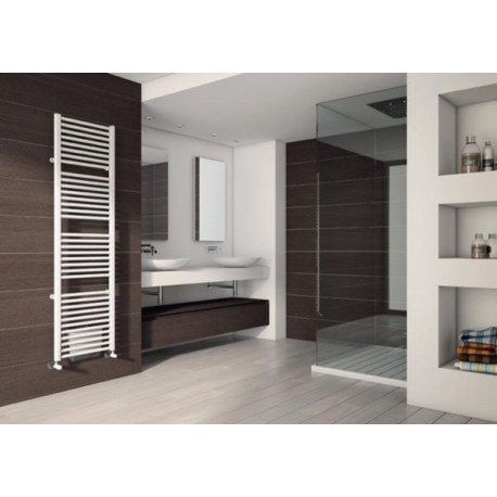 Sèche-serviette eau chaude + soufflant Ares Booster 923W, Noir opaque, 1767x580x126. soufflant 1000W Classe II, Réf. ERG058BK1A401NNN01