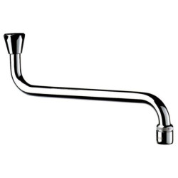 Bec horizontale avec aérateur + joint économiseur, femelle 15x21 largeur 200mm Réf : 940202