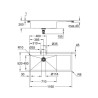 Evier en acier inoxydable K1000 Inox GROHE 31581SD1