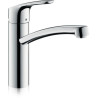 Mitigeur d'évier FOCUS bec orientable à 360° acier inox réf. 31806800