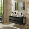 Mitigeur de lavabo VIVENIS 250  bec haut sans tirette ni vidage Noir mat Réf. 75042670
