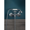 Mélangeur de bain-douche mural Axor MONTREUX 15 x 21 avec inverseur, chromé réf. 16540000